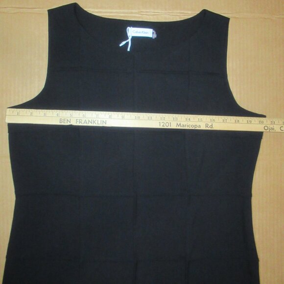 Calvin Klein Classic Black Sheath Dress | Size 14 - Picture 8 of 13